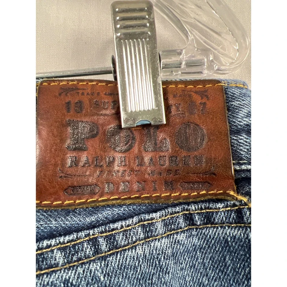 Polo Ralph Lauren Classic 867 Jeans Mens 36 Blue Medium Wash Straight Cotton